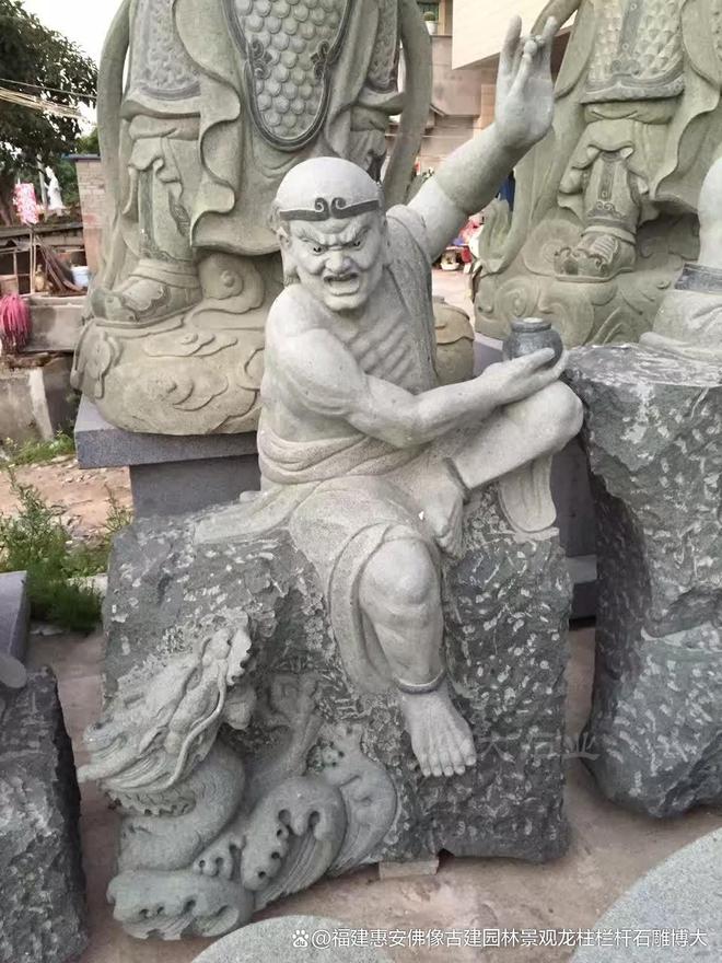 八罗汉在民居中的搭配方法pg模拟器电脑版石雕十(图3)